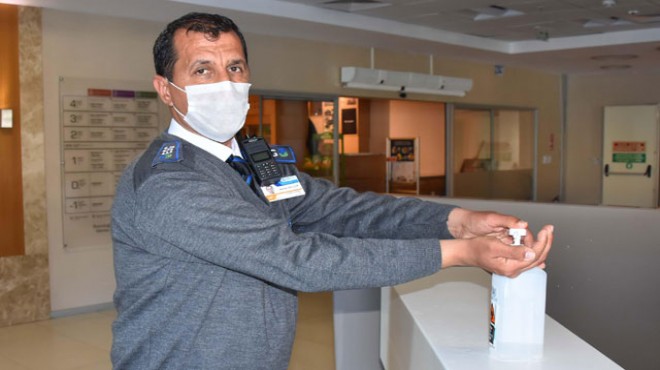 İzmir de hastanelerde  koronavirüs  önlemleri