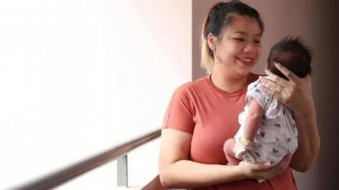 Singapurlu bebek antikorlarla dünyaya geldi