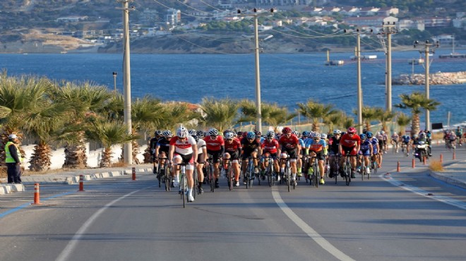 16 ülke,1300 bisikletçi... Çeşme de pedal bayramı