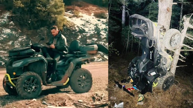 20 metreden ölüme düştü... ATV sürücüsünün acı sonu!