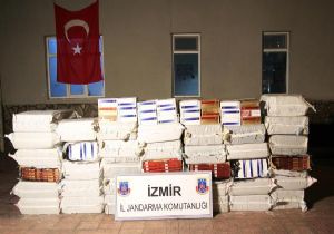 İzmir’de ‘kaçak’ operasyonu: 50 bin paket sigara 