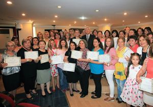 Karabağlarlı kadınların sertifika heyecanı