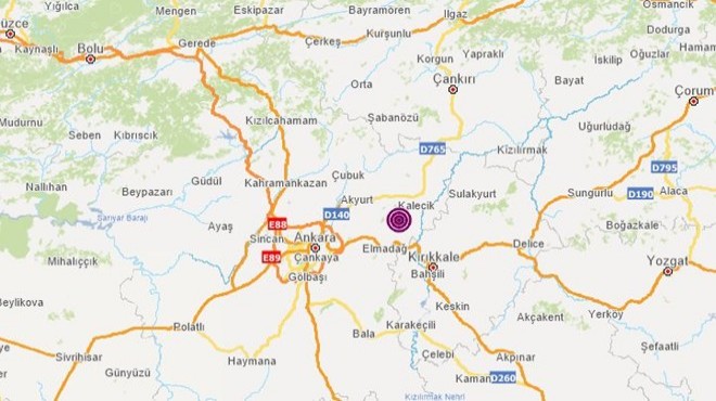 9 saniye süren deprem Ankaralıları korkuttu!