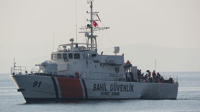 57 kişi denizde mahsur kaldı, sahil güvenlik kurtardı