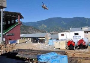 Başbakan’ı getiren helikopter 3 kişiyi yaraladı 