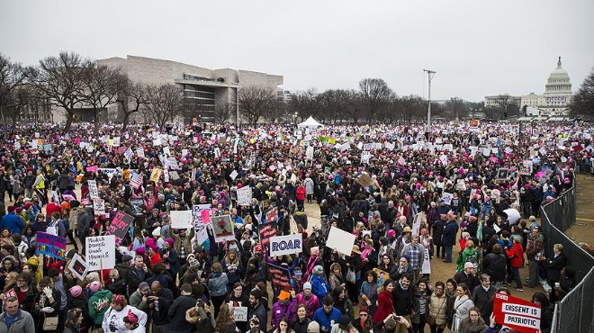 ABD de kadınlar Trump ı protesto için yürüdü