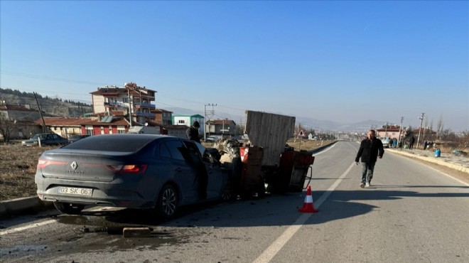 Afyonkarahisar da feci kaza: 5 kişi yaralandı