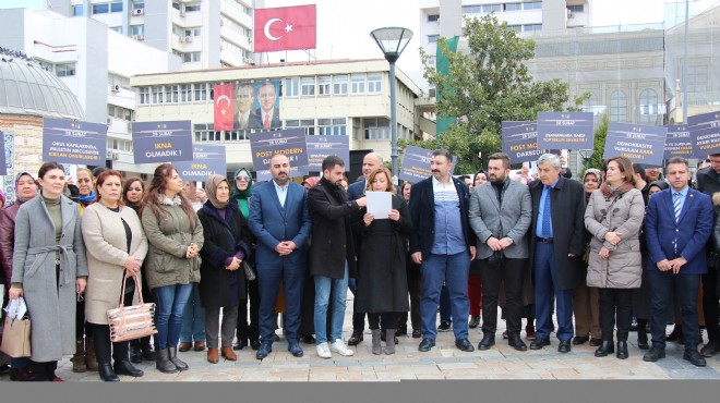 AK Parti den Konak Meydanı nda 28 Şubat eylemi