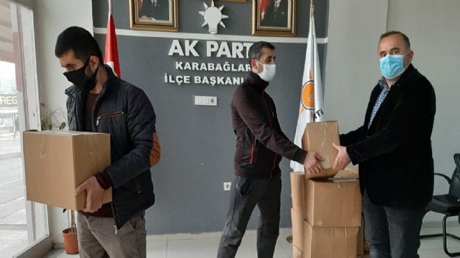 AK Parti Karabağlar dan bin 500 aileye yardım