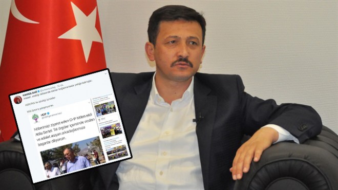 AK Partili Dağ, CHP ye o fotoğraflarla yüklendi: Milli İzmir e yakışmıyorlar!