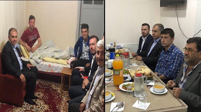 AK Partili Delican dan ilk iftar: O teşkilata  geçmiş olsun  ziyareti