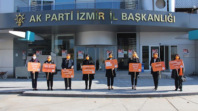 AK Partili kadınlardan kadına şiddete karşı tepki!