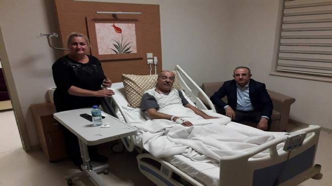 AK Partili Sürekli, CHP’li Alabay’ı hastanede ziyaret etti