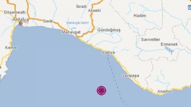 Akdeniz de deprem: 1 kişi camdan atladı