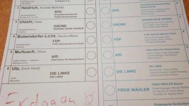 Almanya seçimlerinde Erdoğan ve Gomis e oy çıktı!