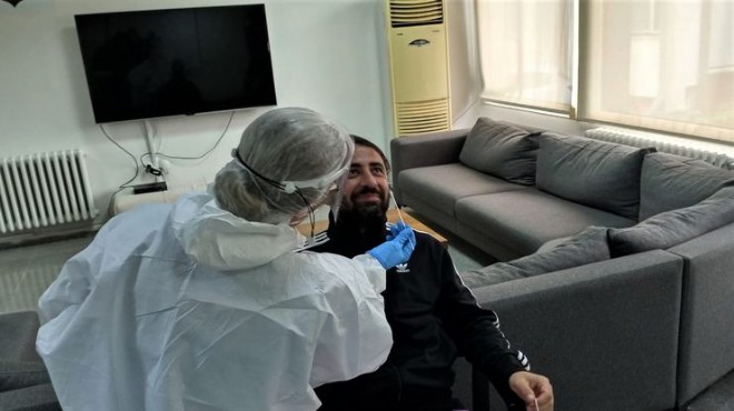 Altaylı futbolculara koronavirüs testi yapıldı