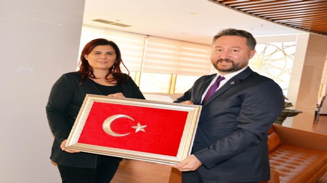 Anadolu okullarından Başkan Çerçioğlu’na Türk bayrağı