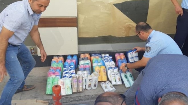 Aralarında ünlü markalar da var... İzmir de sahte şampuan operasyonu!