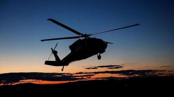 Arızalanan askeri helikopter acil iniş yaptı
