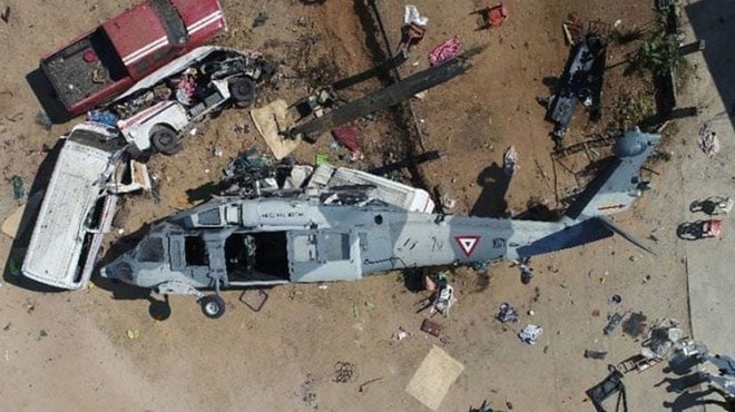 Askeri helikopter düştü: Ölü ve kayıplar var