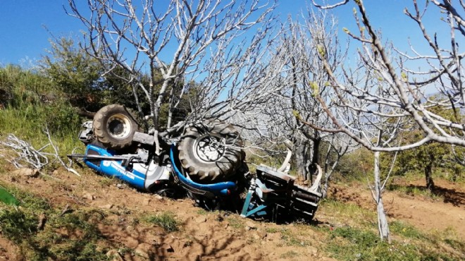 Aydın da feci kaza: Traktörün altında can verdi