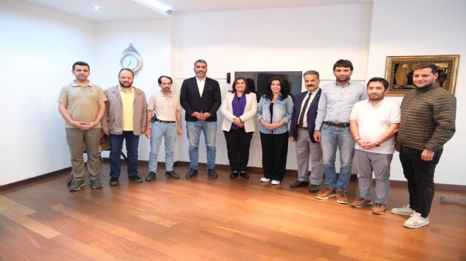Aydın Gazeteciler Cemiyeti nden Başkan Çerçioğlu na ziyaret