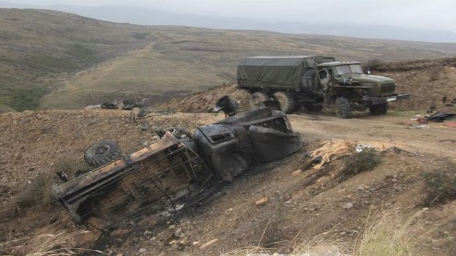 Azerbaycan, Ermenistan askeri konvoyunu vurdu!