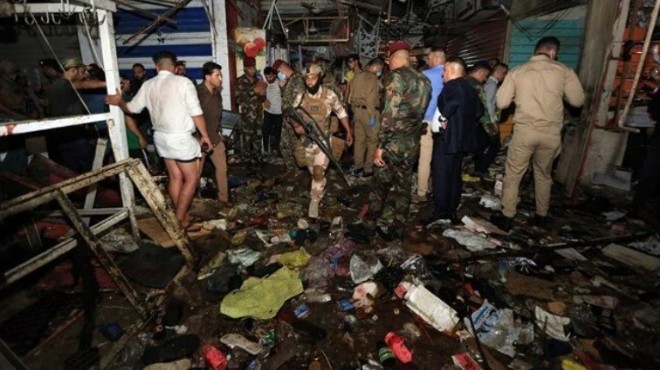 Bağdat ta patlama 22 kişi öldü, 47 yaralı