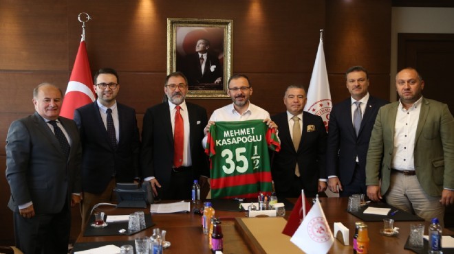 Bakan Kasapoğlu ile  Karşıyaka Stadı  zirvesi!