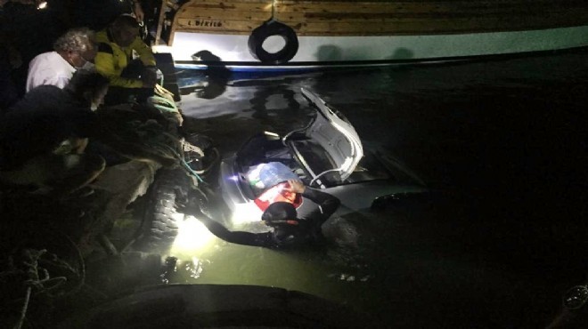 Balıkçı limanında feci ölüm: Otomobilini denize sürdü!
