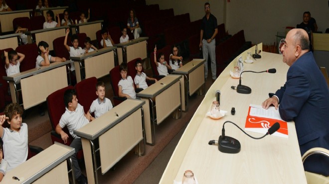 Başkan Arslan dan çocuklara yerel yönetimler dersi