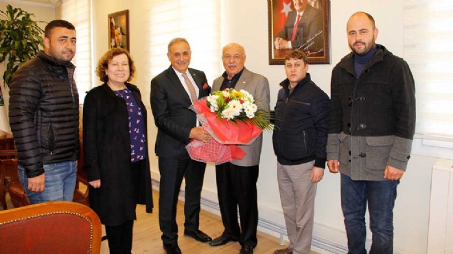 Başkan Badem, CHP nin yeni ilçe başkanını ağırladı