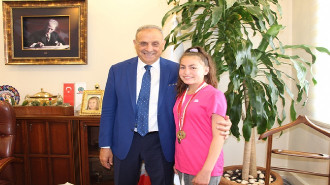 Başkan Badem, Türkiye şampiyonunu ağırladı