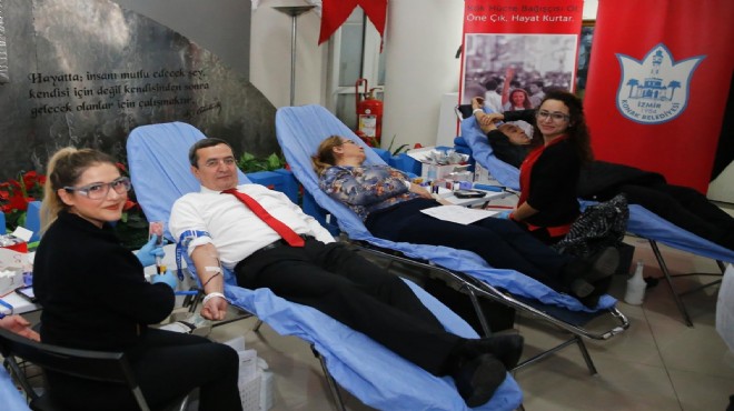 Başkan Batur dan kan bağışı kampanyası