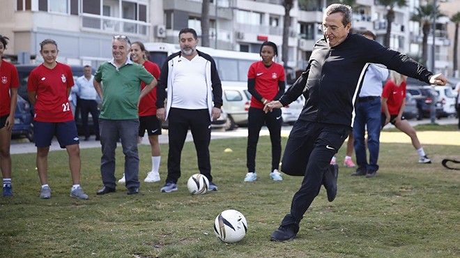 Başkan Batur golü attı