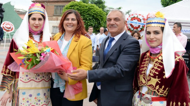 Başkan Çerçioğlu Sultanhisar Çilek Festivali nde
