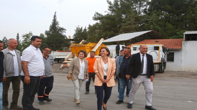 Başkan Kınay Fen İşleri Şantiyesi nde güne başladı