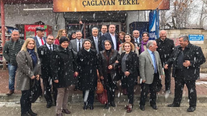 Başkan Piriştina Erzincan’da: Kar altında referandum mesaisi