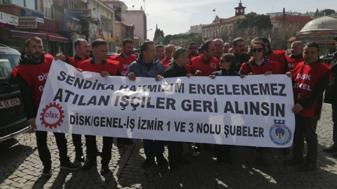Bergama’da yasak kalktı, işçiler eylemde DİSK destekte!