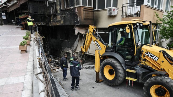 Beşiktaş yangınında hasar gören binaya izin