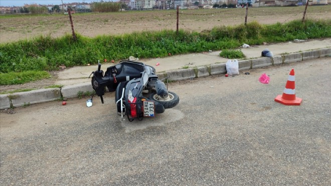 Beton direğe çarptı... Motosiklet sürücüsünün acı sonu!