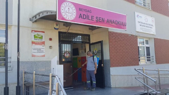 Beydağ Belediyesi nden okullara dezenfekte harekatı
