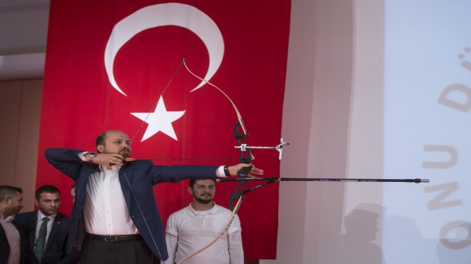 Bilal Erdoğan İzmir de oku eline aldı: Ata sporu mesajları