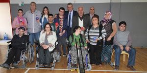Başkan Şenol dan engelli sporculara destek ziyareti