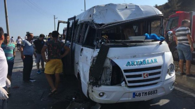 Bodrum da korkunç kaza: 16 yaralı!