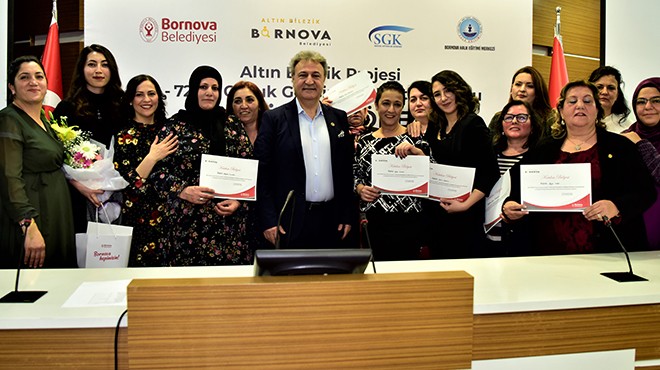 Bornova da ilk  altın bilezik  kadınlara