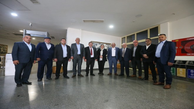 Buharkentli muhtarlardan Başkan Çerçioğlu’na nezaket ziyareti