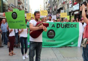 İzmir’deki Artvinliler’den  Yeşil Yol a dur de  eylemi