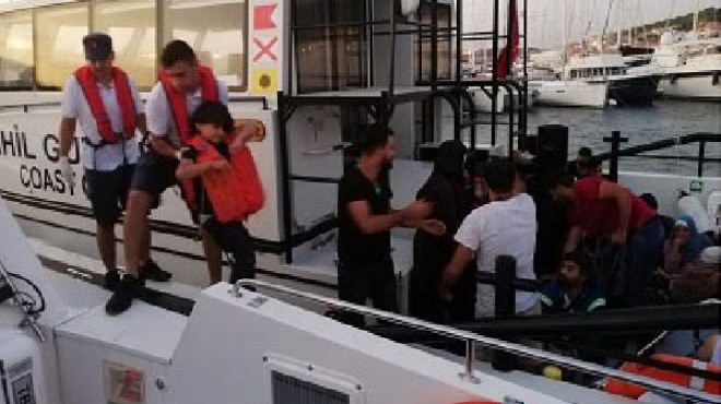 Çeşme açıklarında 38 kaçak göçmen yakalandı