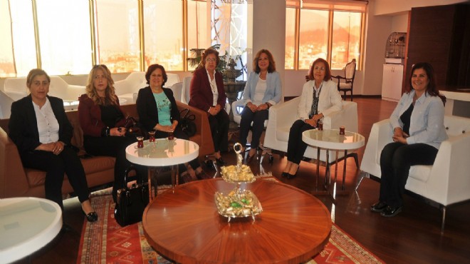 CHP İl Kadın Kolları ndan Başkan Çerçioğlu’na ziyaret